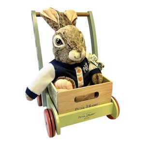 PETER RABBIT Plush With Garden Cart 20” Stuffed Toy Bunny And Wagon
